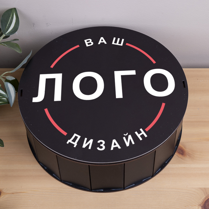 Коробка круглая 27 см Ваш дизайн